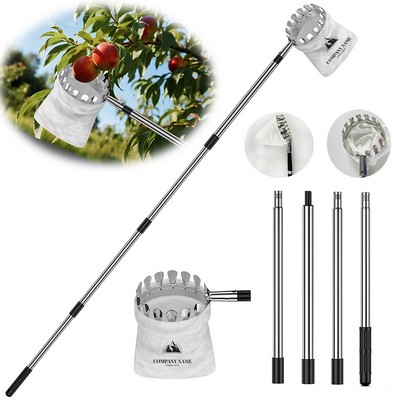 5.3' Fruit Picker Tool with Stainless Steel Pole