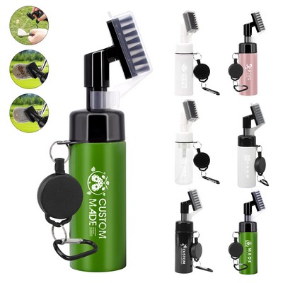 Attachable Golf Club Cleaner Brush With Water Dispenser