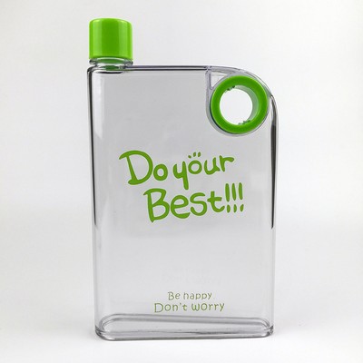 A5 Notebook Flat Water Bottle