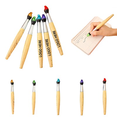 Wooden Pencil-Shaped Ballpoint Pen