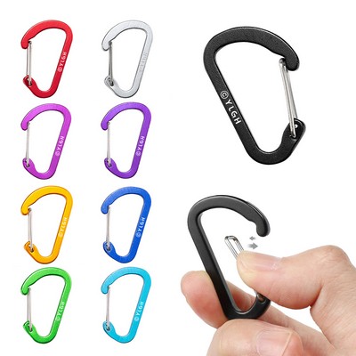 Medium D-shaped Flat Carabiner