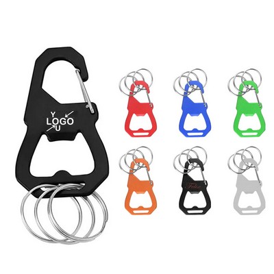 3-in-1 Keychain Carabiner with Bottle Opener