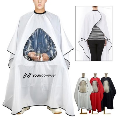 Professional Barber Cape with Clear Viewing Window