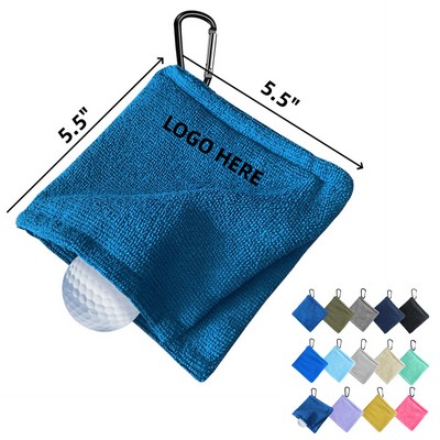 5.5 x 5.5" Golf Ball Towel