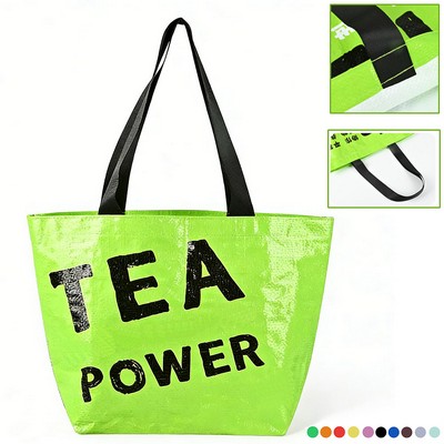 Custom Premium Quality Recycled 130 GSM Full Color Laminated Woven Bag