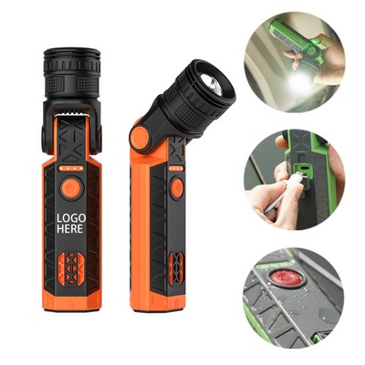 Outdoor Ddjustable Zoom LED Magnetic Flashlight