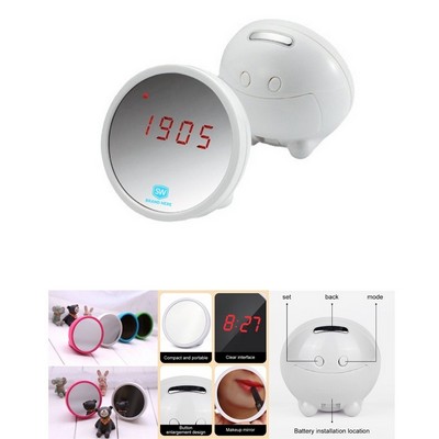 Digital Table Mirror Alarm Clock