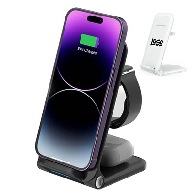 3-in-1 Vertical Folding Wireless Charger