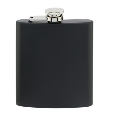 8 Oz. Captive-Top Matte Black Flask