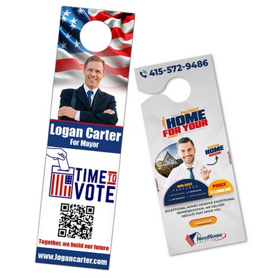 Full Color Door Hangers - 14 Pt Synthetic