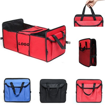 Portable Collapsible Storage Bin for Car and Home Use