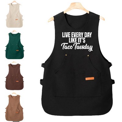 Waterproof Vest Apron with Pockets