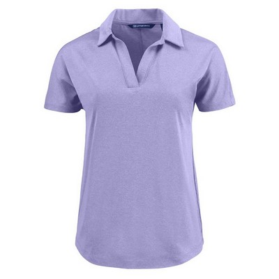 Cutter and Buck Ladies Coastline Epic Comfort Eco Recycled Dolman Polo