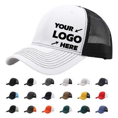 Two Tone Mesh Baseball Cap