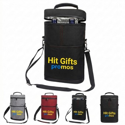 Portable Oxford Cloth Insulated Wine Picnic Tote