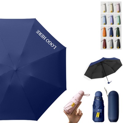 Mini Portable Travel Umbrella with Case