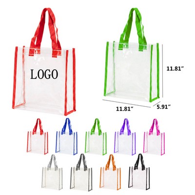 Transparent PVC Jelly Tote Shopping Bag