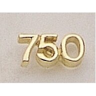 750 (numeral) Marken Design Cast Lapel Pin (Up To 5/8")