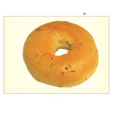 Bagel Rectangle Badge w/ Bar Pin (2 1/2"x3 1/2")