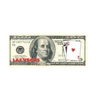 Las Vegas Blackjack $100 Bill Mighty Mini Magnet