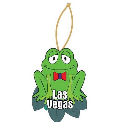 Las Vegas Frog Promotional Ornament w/ Black Back (12 Square Inch)