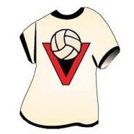 Volleyball in "V" T-Shirt Mighty Mini Magnet