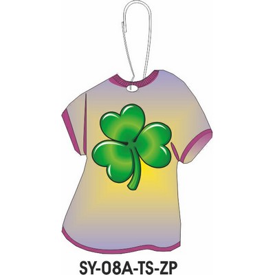 Shamrock T-Shirt Zipper Pull