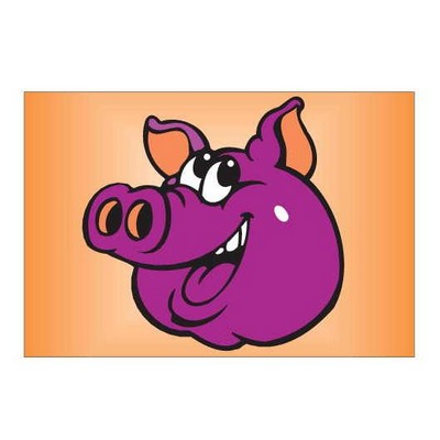 Pig Rectangle Metal Photo Magnet (2"x3")
