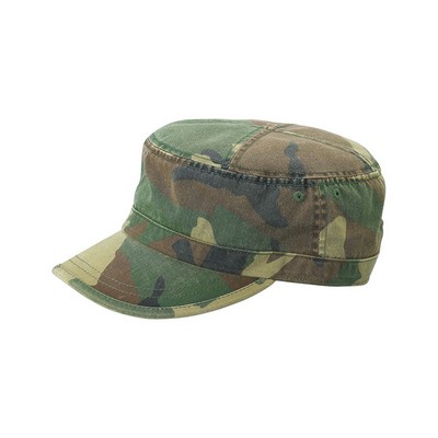 Washed Cotton Twill Army Camouflage Cap