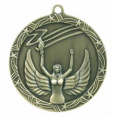 Medal, "Victory" Shooting Star - 2-1/2" Dia.