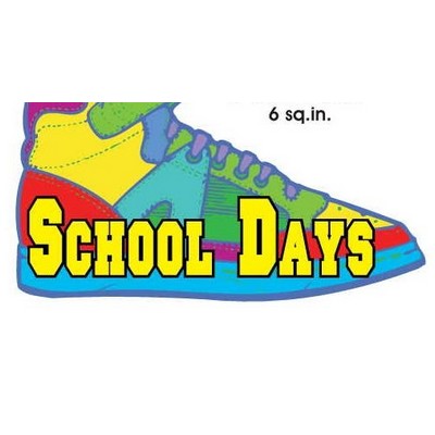 School Days Shoe Maxi Magnet (6 Square Inch)