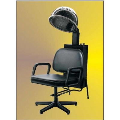 Hair Dryer Chair Rectangle Badge w/ Bar Pin (2 1/2"x3 1/2")