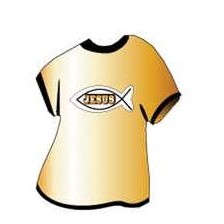 Jesus Fish T-Shirt Lapel Pin