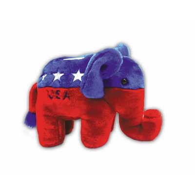 Custom Plush Coin Bank Patriotic Elephant