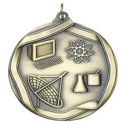 Medal "Science" - 2-1/4" dia. Die Cast