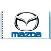 Authorized Dealer Free Flying Drape Flags (Mazda®) (2.5' x 3.5')