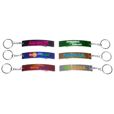 Jumbo Size Plain Bottle Opener w/ Key Chain (Large Quantities)