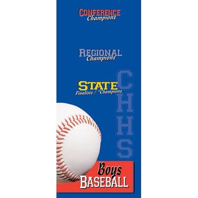 Custom Full Color Pole Banner 30"x72" Two Sided - 13 oz. Vinyl with grommets