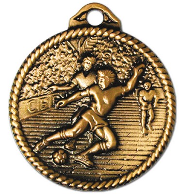 Stock Heritage Line Event Medal Soccer Indoor