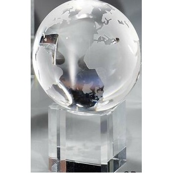 Crystal Globe & Base Award (2 3/8")
