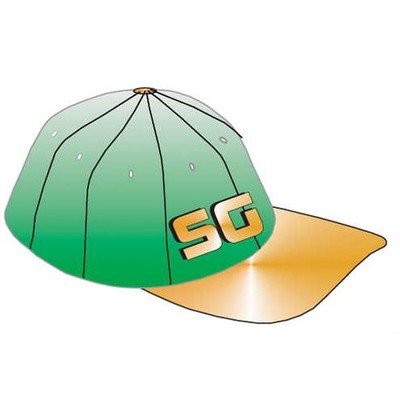 Baseball Cap Magnet w/ Full Magnetic Back (6 Square Inch)