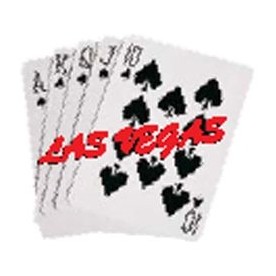 Spades Royal Flush Magnet w/ Full Magnet Back (10 Square Inch)