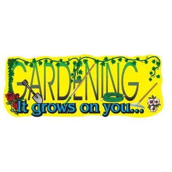 Gardener Slogan Executive Magnet w/Full Magnetic Back (10 Square Inch)