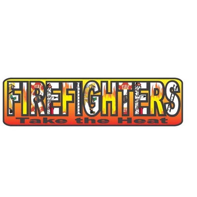 Fireman Slogan Promotional Magnet w/ Strip Magnet (10 Square Inch)