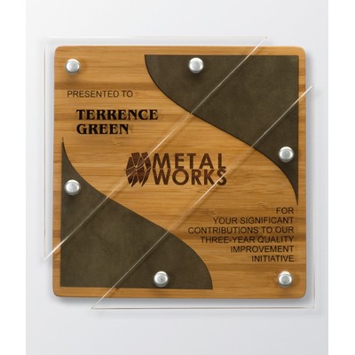 EVOKE: EcoEdge Laser Bamboo Wall Award (7½" x 7½")