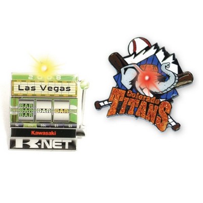 1" Blinking Lapel Pin