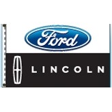 Authorized Dealer Free Flying Drape Flags (Ford® Lincoln®) (2.5' x 3.5')