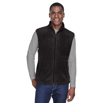 Harriton Unisex Fleece Full-Zip Vest