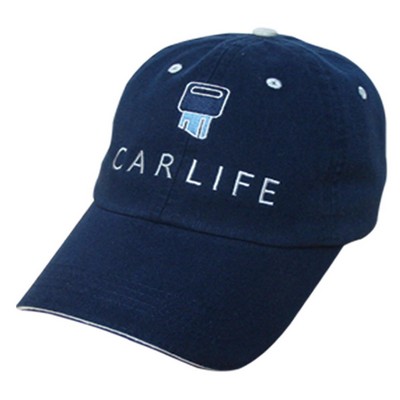 Basic Washed Cap w/Sandwich Visor