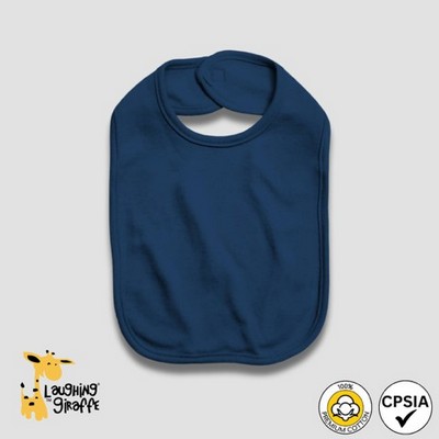 Baby Bibs 2-PLY Navy Blue or Black 100% Cotton- Laughing Giraffe®